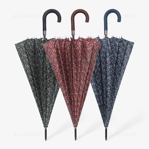 리얼스타 플라워 장우산 16K 꽃무늬 양산 장마 태풍